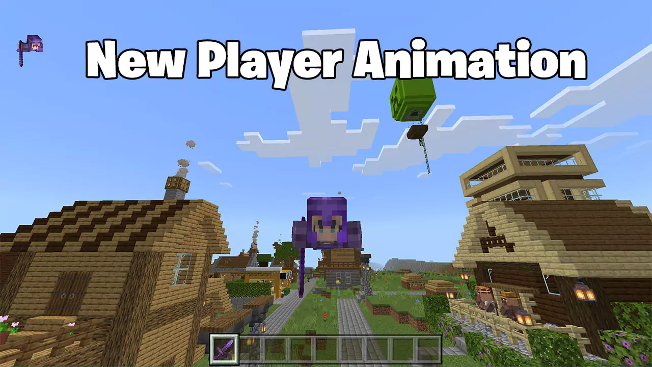 Player Animation mod for minecraft pe 1.20,1.19 